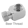 Beer Thread Low Profile 90 (5/8" BSP Street Elbow) 304SS