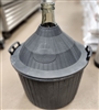 USED Italian 54 liter Demijohn Glass Carboy with basket