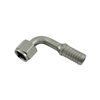 Swivel Flare Adapter - 1/4" FFL x 90 degree 3/8" OD hose barb