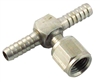 Swivel Flare Tee - 1/4" FFL x 1/4" Barbs