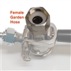 Female Beer Thread (5/8" BSP 7/8"-20) to Female Garden Hose FGHT for Cleaning Sanke Couplers