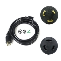 Cable, 10/3 Extension Cord SIX FEET (6') Nema L6-30 Male and Female