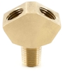 1/4" NPT WYE Splitter, Brass